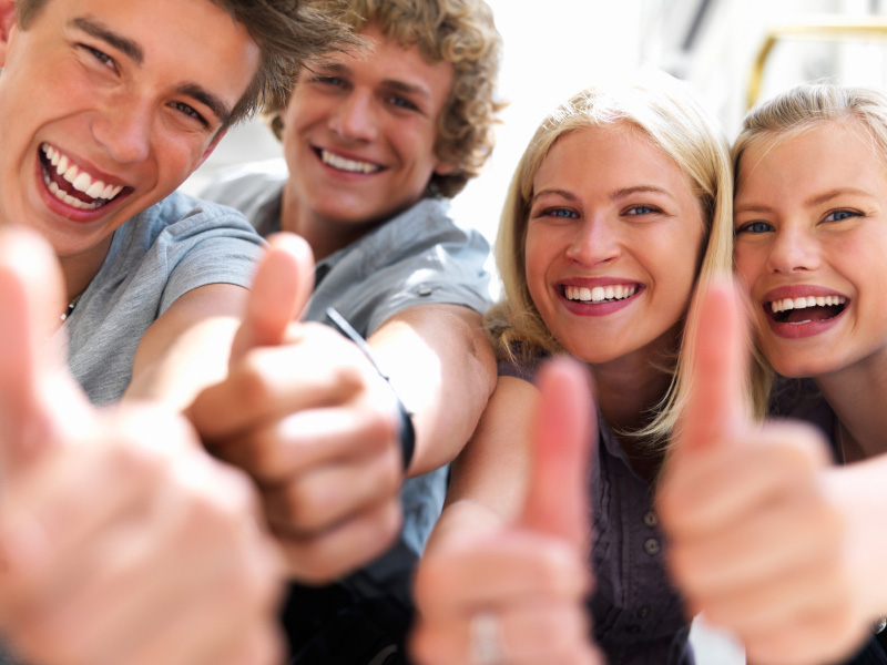 Happy patients smiling